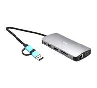 i-tec USB 30 USB-C/Thunderbolt 3x Display Metal Nano Dock with LAN + Power Delivery 100 W