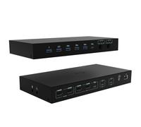 i-tec USB-C KVM Dock PRO for Three Hosts, Dual Video, with 2x Power Delivery, max 92W