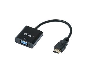 I-tec hdmi2vgaada adattatore di cavo HDMI a VGA Nero I-tec hdmi2vgaada, HDMI, vga, Maschio/Femmina, 0,15 m, Nero