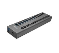 i-tec HUB di ricarica USB 3.0 a 13 porte + adattatore di alimentazione 60 W