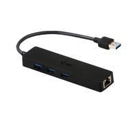 I-TEC Hub USB 3.2 Gen 1 Type-A Nero con 4 porte e Gigabit Ethernet