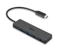 I-TEC hub USB 3.2 Gen 2 Type-C 4 porte Nero 5000 Mbit/s