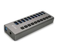 I-Tec Caricabatterie per dispositivi mobili U3CHARGEHUB10 Grigio Interno