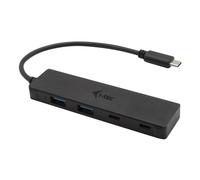I-TEC HUB USB-C 4 Porte USB 3.0 + 2 USB-C Alta Velocità Nero