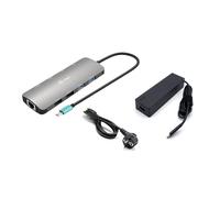 i-tec Metal USB-C Nano 2x Display Docking Station con PD 100 W + caricatore 100W - Nouvo