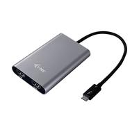 i-tec TB3DUAL4KHDMI cavo di interfaccia e adattatore Thunderbolt 3 2 x Display Port Grigio, Turchese