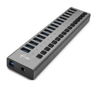 i-tec U3CHARGEHUB16 Hub USB 16 Porte USB-A USB 3.0 5 GBit/s Grigio Charging Hu