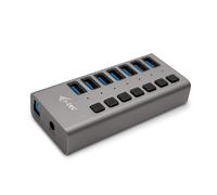 i-tec U3CHARGEHUB7 Caricabatterie per dispositivi mobili Universale Grigio AC Ricarica rapida Interno (U3CHARGEHUB7)