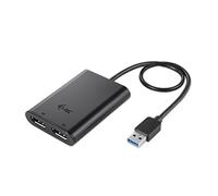 i-tec USB 3.0/USB-C Dual 4K Display Port Adattatore Video 2x Display Port 1x USB 3.0/USB -C per macOS, Windows Android e Ubuntu Compatibile con Thunderbolt 3
