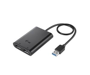 i-tec USB 3.0/USB-C Dual 4K Display Port Adattatore Video 2x Display Port 1x USB 3.0/USB -C per macOS, Windows Android e Ubuntu Compatibile con Thunderbolt 3