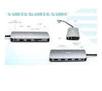 i-tec USB 30 USB-C/Thunderbolt 3x Display Metal Nano Dock with LAN + Power Delivery 100 W
