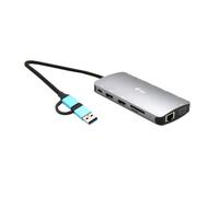 i-tec USB 3.0 USB-C/Thunderbolt 3x Display Nano Dock in metallo con LAN + Power Delivery 100 W - Nouvo