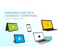 Adattatore Adattatore video esterno - nero c31dual4kdp