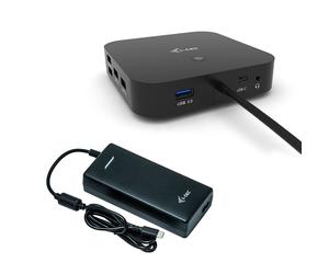 i-tec USB-C Dual Display Docking Station con Power Delivery 100 W + Caricatore universale 100 W - Nouvo