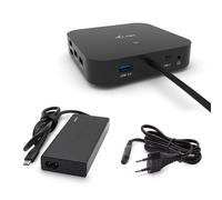 i-tec USB-C Dual Display Docking Station con Power Delivery 65W + caricatore universale 77 W - Nouvo