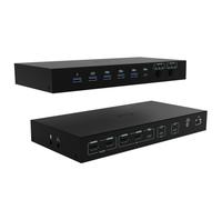 I-tec USB-C KVM Dock PRO for Three Hosts, Dual Video, with 2x Power Delivery, ma