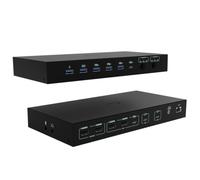 i-tec USB-C KVM Dock Pro per tre host, doppio video, con 2 x alimentazione max 92 W
