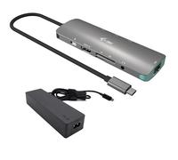 I-TEC - USB-C Metal Nano Docking Station 4K HDMI LAN with Power Delivery 100W + Universal Charger 100W