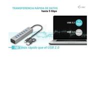I-Tec Hub USB-C Metal 7 porte con ricarica rapida BC 1.2 – 7× USB-A 3.2 Gen1, cavo da 30 cm