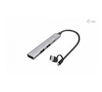 I-Tec Hub USB CAHUBMETALMINI4 Metallico USB-A/USB-C Nuovo