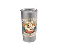 I Think I Will Cause Problems On Purpose Chaos Vibe - Bicchiere termico in acciaio inox doppia parete