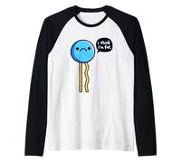 I Think I'm Fat Stick Figure Humor Maglia con Maniche Raglan