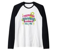 I Think My Trainer Is Trying To Kill Me Funny Gym Design Maglia con Maniche Raglan