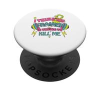 I Think My Trainer Is Trying To Kill Me Funny Gym Design PopSockets PopGrip Adesivo