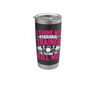 I Think My Trainer Is Trying To Kill Me Personal Trainer Bicchiere termico in acciaio inox doppia parete