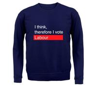 I Think, Therefore I Votazione Lavoro - Adulti Felpa/Maglione - Starmer Elezione