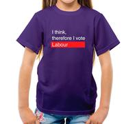 I Think, Therefore I Votazione Lavoro - T-Shirt - Starmer Elezione Da 2024
