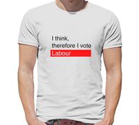 I Think, Therefore I Votazione Lavoro - T-Shirt - Starmer Elezione Festa 2024