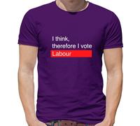 I Think, Therefore I Votazione Lavoro - T-Shirt - Starmer Elezione Festa 2024