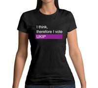 I Think, Therefore I Votazione Ukip - T-Shirt - Elezione - Politica - Brexit