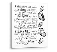 I Thought Of You Today But That Is Nothing New Butterfly Wall Art Romantic Love Saying Wedding Memorial Print Home Office Decor(Unframed,08x12inch(20x30cm))