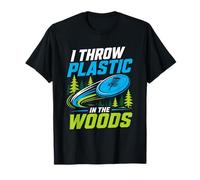 I Throw Plastic in The Woods Disc - Maglietta da Golf Maglietta