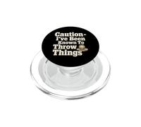I Throw Things Divertente Ceramica Umorismo PopSockets PopGrip per MagSafe