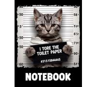 I Tore The Toilet Paper Cat lover Notebook: Fun & Whimsical Writing Journal For Girls, Cat Lovers, And Creative Kids, Perfect Gift For Cat Moms & ... Book, Journal) (8.5 x 11 Large) (100 Pages)