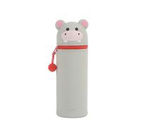 I-TOTAL® - Astuccio in morbido silicone per la scuola, allungabile con forma sagomata (HIPPO)