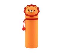 I-TOTAL® - Astuccio in Morbido Silicone per la Scuola, Allungabile con Forma Sagomata (LION)
