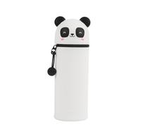 I-TOTAL® - Astuccio in morbido silicone per la scuola, allungabile con forma sagomata (PANDA)