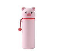 I-TOTAL® - Astuccio in morbido silicone per la scuola, allungabile con forma sagomata (PIG)