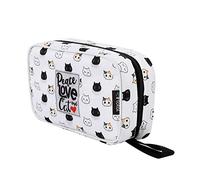 I-TOTAL® - Beauty Case da Viaggio, Trousse da Viaggio, Borsa da viaggio, Donna/Uomo Beauty Case Impermeabile con Gancio (CAT)