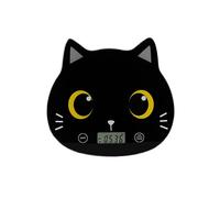 I-TOTAL® - Bilancia da Cucina a Forma di Gatto Precisione al Grammo - BLACK CAT