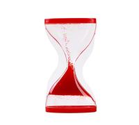 I-TOTAL ® - Clessidra liquida SAND-UP blu 5 min c.a. durata originale per la casa, ufficio e meditazione (ROSSA)