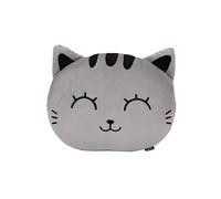 I-TOTAL® - Cuscini Decorativi Piatti a Forma di Animale - Comodi e Adorabili (GREY CAT)
