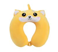 I-TOTAL® - Cuscino da viaggio forma/Cuscino da viaggio per collo Morbido per supporto cervicale/Cuscini Cuscino da viaggio divertente (SHIBA)