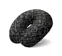 I-TOTAL® - Cuscino da viaggio IN MEMORY FOAM/Cuscino da viaggio per collo Morbido per supporto cervicale/Cuscini Cuscino da viaggio divertente Memory Foam (MATEMATIC)