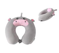 I-TOTAL® - Cuscino da Viaggio per il Collo Morbido Supporto Cervicale Divertente (HIPPO)