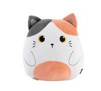 I-TOTAL ® - Cuscino decorativo per cameretta/soggiorno, soffice cuscino in stoffa a forma di animale (ORANGE CAT)